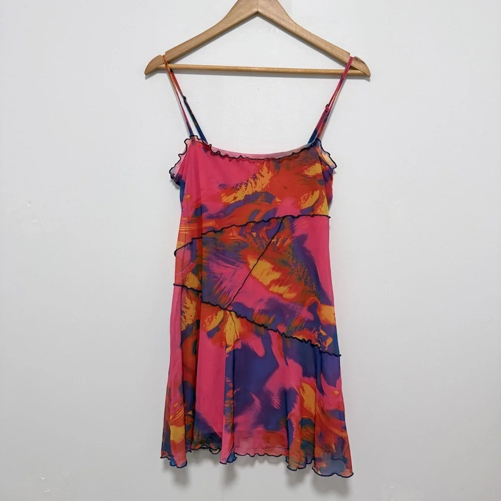 Urban Outfitters Moxie Mesh Mini Slip Dress - Picture 2 of 6